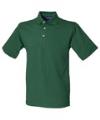 H100 Cotton Pique Polo Shirt Bottle Green colour image